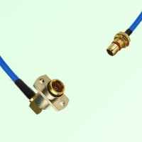 Semi-Flexible Jumper SBMA Bulkhead Male to BMA Female Right Angle 2 Hole Semi-Flexible Jumper SBMA Bulkhead Male to BMA Female Right Angle 2 Hole