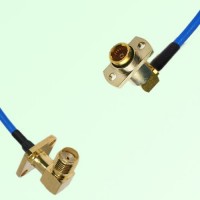 Semi-Flexible BMA Female Right Angle 2 Hole to SMA Female Right Angle 4 Hole Semi-Flexible BMA Female Right Angle 2 Hole to SMA Female Right Angle 4 Hole