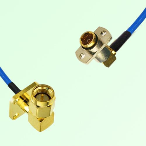 Semi-Flexible BMA Female Right Angle 2 Hole to SMA Male Right Angle 4 Hole Semi-Flexible BMA Female Right Angle 2 Hole to SMA Male Right Angle 4 Hole