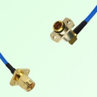 Semi-Flexible Jumper BMA Female Right Angle 2 Hole to SMA Male 4 Hole 12.7mm Semi-Flexible Jumper BMA Female Right Angle 2 Hole to SMA Male 4 Hole 12.7mm