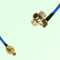 Semi-Flexible Jumper BMA Female Right Angle 2 Hole to SMB Bulkhead Male Semi-Flexible Jumper BMA Female Right Angle 2 Hole to SMB Bulkhead Male