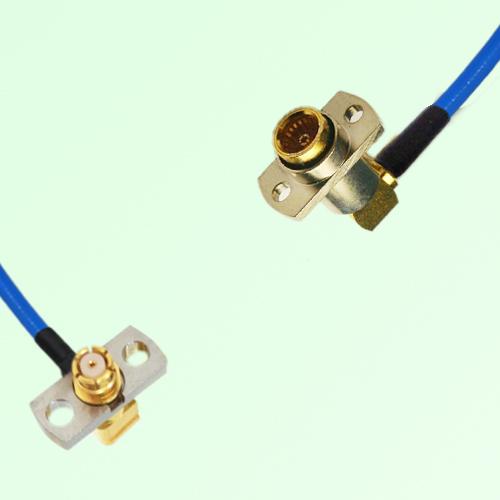 Semi-Flexible BMA Female Right Angle 2 Hole to SMP Female Right Angle 2 Hole Semi-Flexible BMA Female Right Angle 2 Hole to SMP Female Right Angle 2 Hole