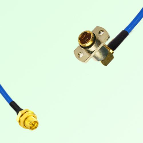 Semi-Flexible Jumper BMA Female Right Angle 2 Hole to SMP Bulkhead Male Semi-Flexible Jumper BMA Female Right Angle 2 Hole to SMP Bulkhead Male