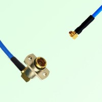 Semi-Flexible SMPM / SSMP Female Right Angle to BMA Female Right Angle 2 Hole Semi-Flexible SMPM / SSMP Female Right Angle to BMA Female Right Angle 2 Hole