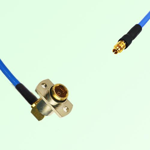 Semi-Flexible Jumper SMPM / SSMP Female to BMA Female Right Angle 2 Hole Semi-Flexible Jumper SMPM / SSMP Female to BMA Female Right Angle 2 Hole