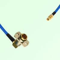 Semi-Flexible Jumper SMPM / SSMP Male to BMA Female Right Angle 2 Hole Semi-Flexible Jumper SMPM / SSMP Male to BMA Female Right Angle 2 Hole