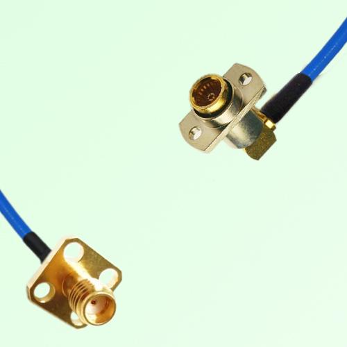 Semi-Flexible Jumper BMA Female Right Angle 2 Hole to SSMA Female 4 Hole 12.7mm Semi-Flexible Jumper BMA Female Right Angle 2 Hole to SSMA Female 4 Hole 12.7mm