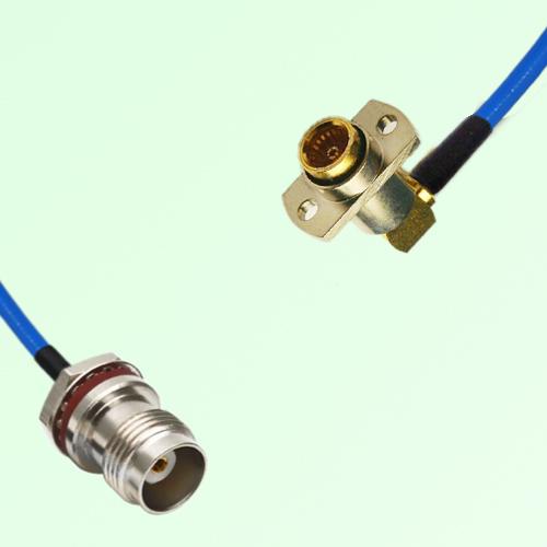 Semi-Flexible BMA Female Right Angle 2 Hole - TNC Front Mount Bulkhead Female Semi-Flexible BMA Female Right Angle 2 Hole - TNC Front Mount Bulkhead Female