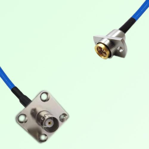 Semi-Flexible Jumper BMA Female 2 Hole to BNC Female 4 Hole 25x25mm Semi-Flexible Jumper BMA Female 2 Hole to BNC Female 4 Hole 25x25mm