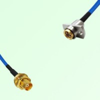 Semi-Flexible Jumper BMA Female 2 Hole Flange Mount to MCX Bulkhead Female Semi-Flexible Jumper BMA Female 2 Hole Flange Mount to MCX Bulkhead Female