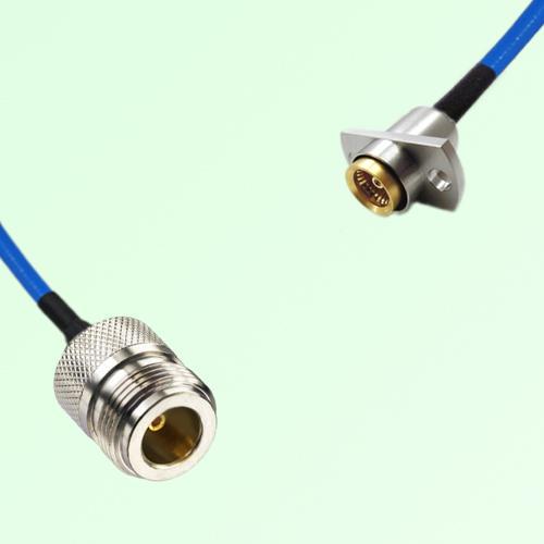 Semi-Flexible Jumper BMA Female 2 Hole Flange Mount to N Female Semi-Flexible Jumper BMA Female 2 Hole Flange Mount to N Female