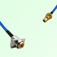 Semi-Flexible Jumper SBMA Bulkhead Male to BMA Female 2 Hole Flange Mount Semi-Flexible Jumper SBMA Bulkhead Male to BMA Female 2 Hole Flange Mount