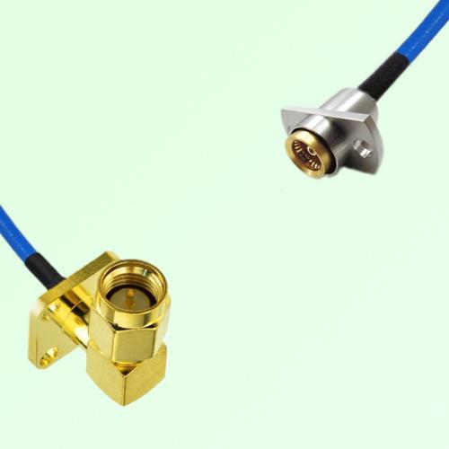 Semi-Flexible Jumper BMA Female 2 Hole to SMA Male Right Angle 4 Hole 12.7mm Semi-Flexible Jumper BMA Female 2 Hole to SMA Male Right Angle 4 Hole 12.7mm
