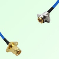 Semi-Flexible Jumper BMA Female 2 Hole to SMA Male 4 Hole 12.7x12.7mm Semi-Flexible Jumper BMA Female 2 Hole to SMA Male 4 Hole 12.7x12.7mm