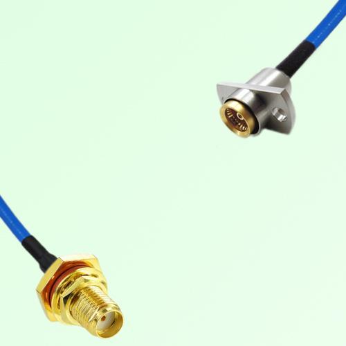 Semi-Flexible Jumper BMA Female 2 Hole to SMA Bulkhead Female with O-Ring Semi-Flexible Jumper BMA Female 2 Hole to SMA Bulkhead Female with O-Ring