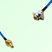 Semi-Flexible Jumper BMA Female 2 Hole Flange Mount to SMB Bulkhead Male Semi-Flexible Jumper BMA Female 2 Hole Flange Mount to SMB Bulkhead Male