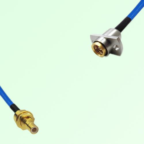 Semi-Flexible Jumper BMA Female 2 Hole Flange Mount to SMB Bulkhead Male Semi-Flexible Jumper BMA Female 2 Hole Flange Mount to SMB Bulkhead Male