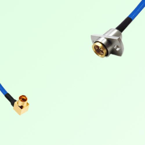 Semi-Flexible Jumper BMA Female 2 Hole Flange Mount to SMP Male Right Angle Semi-Flexible Jumper BMA Female 2 Hole Flange Mount to SMP Male Right Angle