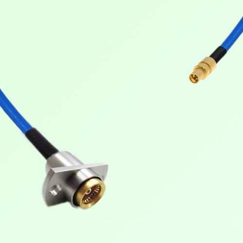 Semi-Flexible Jumper SMPM / SSMP Male to BMA Female 2 Hole Flange Mount Semi-Flexible Jumper SMPM / SSMP Male to BMA Female 2 Hole Flange Mount