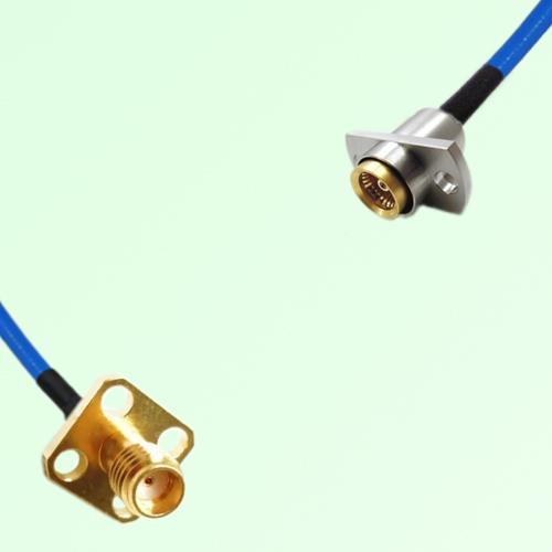 Semi-Flexible Jumper BMA Female 2 Hole to SSMA Female 4 Hole 12.7x12.7mm