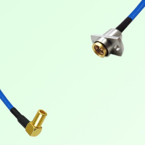 Semi-Flexible Jumper BMA Female 2 Hole Flange Mount to SSMB Female Right Angle