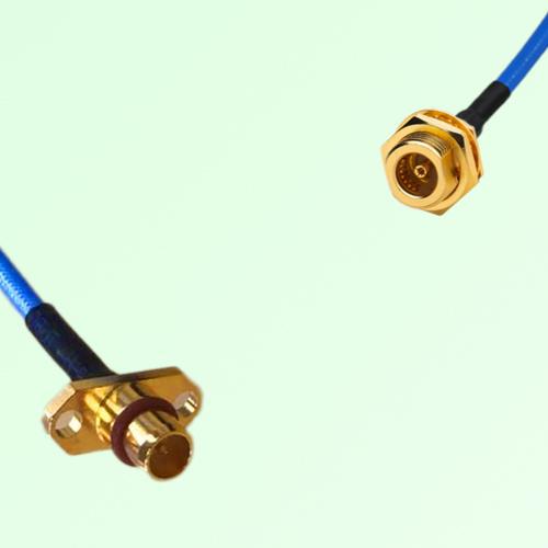 Semi-Flexible Jumper BMA Bulkhead Female to BMA Male 2 Hole Flange Mount Semi-Flexible Jumper BMA Bulkhead Female to BMA Male 2 Hole Flange Mount