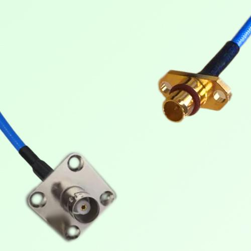 Semi-Flexible Jumper BMA Male 2 Hole to BNC Female 4 Hole 25x25mm Semi-Flexible Jumper BMA Male 2 Hole to BNC Female 4 Hole 25x25mm