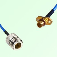 Semi-Flexible Jumper BMA Male 2 Hole Flange Mount to N Female Semi-Flexible Jumper BMA Male 2 Hole Flange Mount to N Female