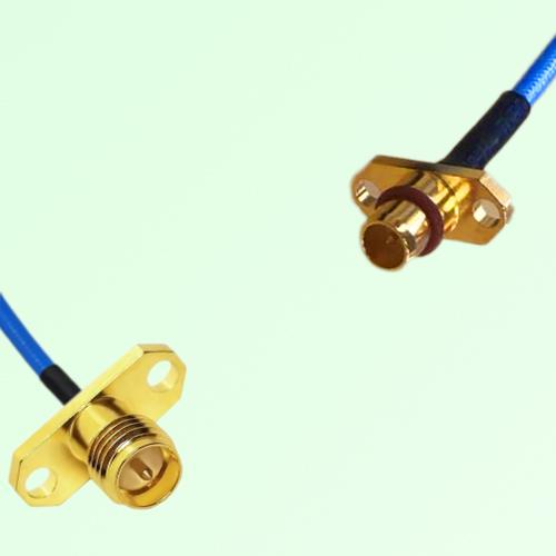 Semi-Flexible Jumper BMA Male 2 Hole to RP SMA Female 2 Hole