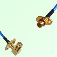Semi-Flexible Jumper BMA Male 2 Hole to SMA Female Right Angle 4 Hole 12.7mm Semi-Flexible Jumper BMA Male 2 Hole to SMA Female Right Angle 4 Hole 12.7mm