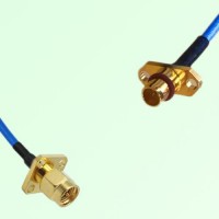 Semi-Flexible Jumper BMA Male 2 Hole to SMA Male 4 Hole 12.7x12.7mm Semi-Flexible Jumper BMA Male 2 Hole to SMA Male 4 Hole 12.7x12.7mm