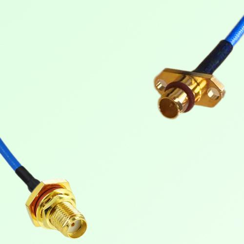 Semi-Flexible Jumper BMA Male 2 Hole to SMA Bulkhead Female with O-Ring Semi-Flexible Jumper BMA Male 2 Hole to SMA Bulkhead Female with O-Ring