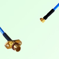 Semi-Flexible Jumper SMPM / SSMP Female Right Angle to BMA Male 2 Hole Semi-Flexible Jumper SMPM / SSMP Female Right Angle to BMA Male 2 Hole