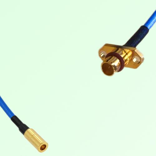 Semi-Flexible Jumper BMA Male 2 Hole Flange Mount to SSMB Female Semi-Flexible Jumper BMA Male 2 Hole Flange Mount to SSMB Female