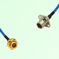 Semi-Flexible Jumper BMA Female 4 Hole Flange Mount to BMA Bulkhead Female Semi-Flexible Jumper BMA Female 4 Hole Flange Mount to BMA Bulkhead Female