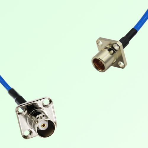 Semi-Flexible Jumper BMA Female 4 Hole to BNC Female 4 Hole 17.5x17.5mm Semi-Flexible Jumper BMA Female 4 Hole to BNC Female 4 Hole 17.5x17.5mm