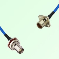 Semi-Flexible Jumper BMA Female 4 Hole to BNC Bulkhead Female with O-Ring Semi-Flexible Jumper BMA Female 4 Hole to BNC Bulkhead Female with O-Ring