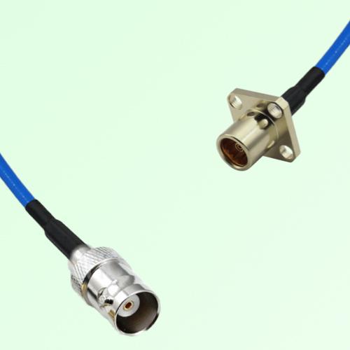 Semi-Flexible Jumper BMA Female 4 Hole Flange Mount to BNC Female Semi-Flexible Jumper BMA Female 4 Hole Flange Mount to BNC Female