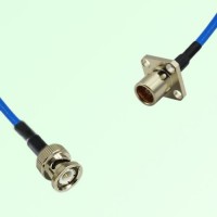Semi-Flexible Jumper BMA Female 4 Hole Flange Mount to BNC Male Semi-Flexible Jumper BMA Female 4 Hole Flange Mount to BNC Male