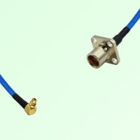 Semi-Flexible Jumper BMA Female 4 Hole Flange Mount to MMCX Male Right Angle Semi-Flexible Jumper BMA Female 4 Hole Flange Mount to MMCX Male Right Angle