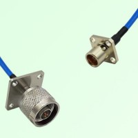 Semi-Flexible Jumper BMA Female 4 Hole to N Male 4 Hole 25x25mm Semi-Flexible Jumper BMA Female 4 Hole to N Male 4 Hole 25x25mm