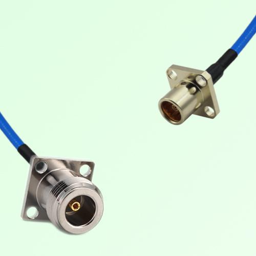 Semi-Flexible Jumper BMA Female 4 Hole to N Female 4 Hole 17.5x17.5mm Semi-Flexible Jumper BMA Female 4 Hole to N Female 4 Hole 17.5x17.5mm
