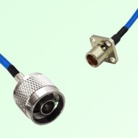 Semi-Flexible Jumper BMA Female 4 Hole Flange Mount to N Male Semi-Flexible Jumper BMA Female 4 Hole Flange Mount to N Male