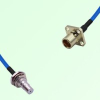 Semi-Flexible Jumper BMA Female 4 Hole to QMA Bulkhead Female with O-Ring Semi-Flexible Jumper BMA Female 4 Hole to QMA Bulkhead Female with O-Ring
