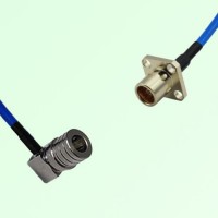 Semi-Flexible Jumper BMA Female 4 Hole Flange Mount to QMA Male Right Angle Semi-Flexible Jumper BMA Female 4 Hole Flange Mount to QMA Male Right Angle
