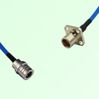 Semi-Flexible Jumper BMA Female 4 Hole Flange Mount to QMA Male Semi-Flexible Jumper BMA Female 4 Hole Flange Mount to QMA Male