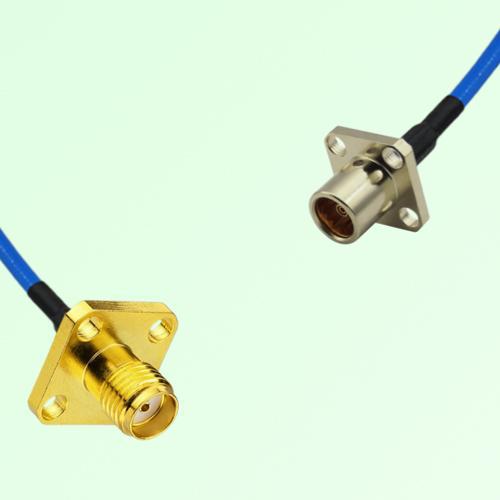 Semi-Flexible Jumper BMA Female 4 Hole to SMA Female 4 Hole 12.7x12.7mm Semi-Flexible Jumper BMA Female 4 Hole to SMA Female 4 Hole 12.7x12.7mm