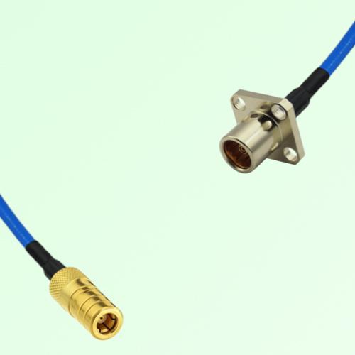 Semi-Flexible Jumper BMA Female 4 Hole Flange Mount to SMB Female Semi-Flexible Jumper BMA Female 4 Hole Flange Mount to SMB Female
