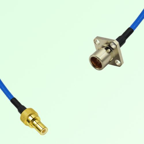 Semi-Flexible Jumper BMA Female 4 Hole Flange Mount to SMB Male Semi-Flexible Jumper BMA Female 4 Hole Flange Mount to SMB Male