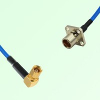 Semi-Flexible Jumper BMA Female 4 Hole Flange Mount to SMC Female Right Angle Semi-Flexible Jumper BMA Female 4 Hole Flange Mount to SMC Female Right Angle